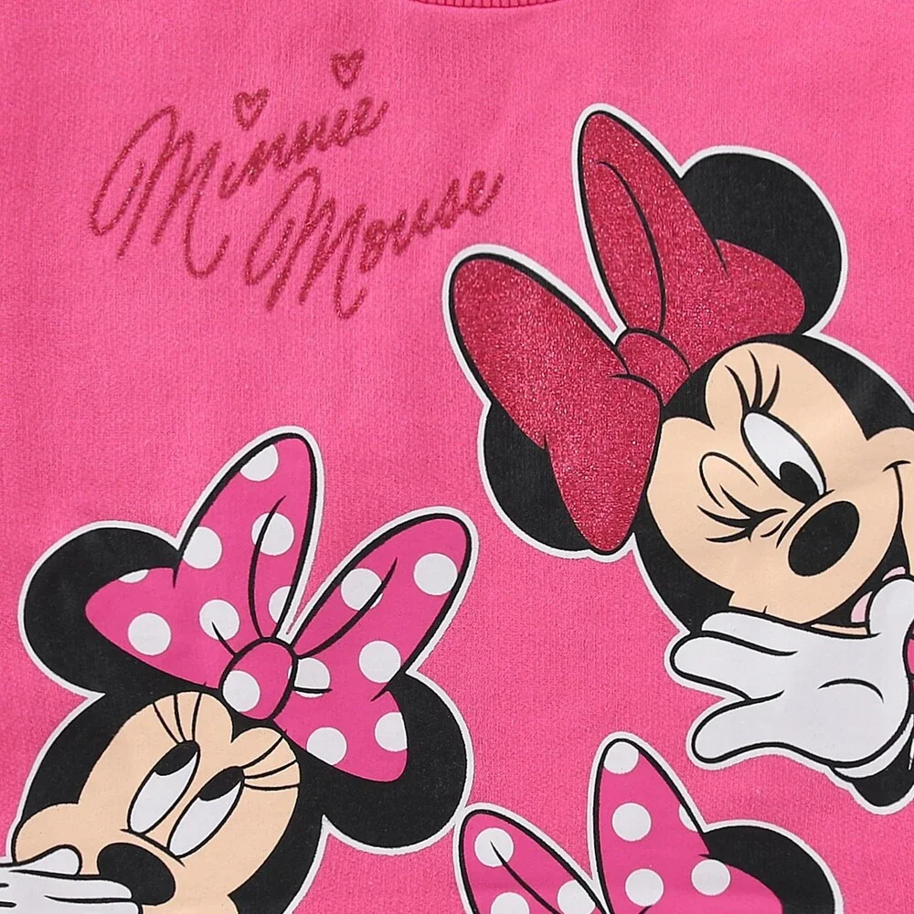 Disney Girls' Minnie Mouse Sweatshirt Pants Set 2 Piece Big 2T